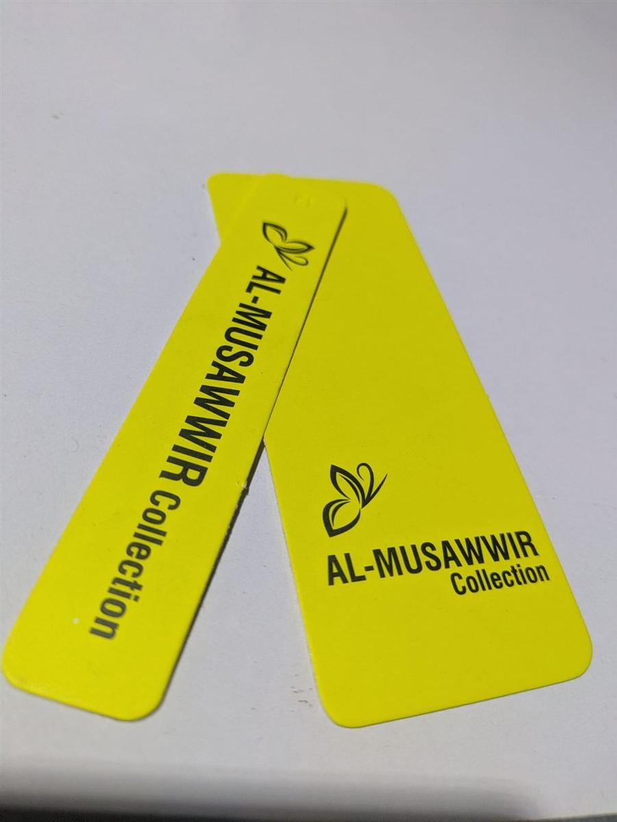 AL-MUSAWWIR Collection branded hang tags